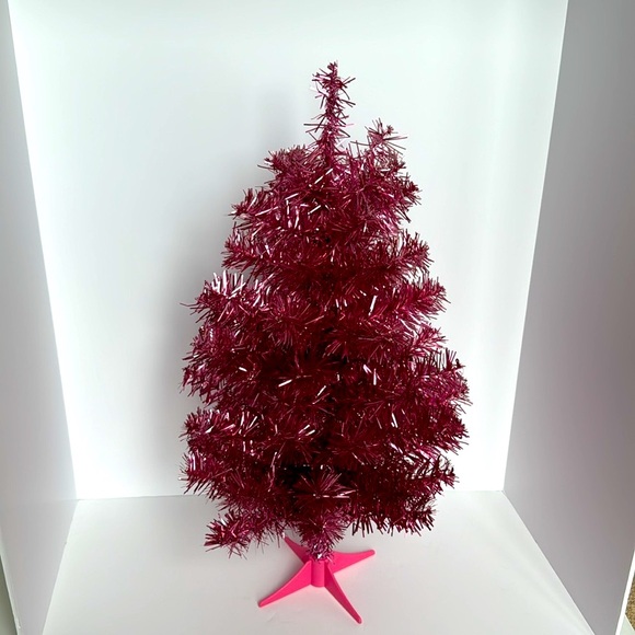 NWOT Pink Mini Christmas Tree, 24 inches high, great for any occasion! - Picture 6 of 6